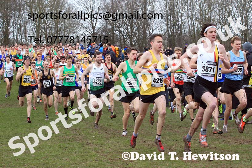 Senior Mens 2023 UK CAU Inter Counties Cross Country Champs, Prestwold Hall, Loughborough. Photo: David T. Hewitson/Sports for All Pics